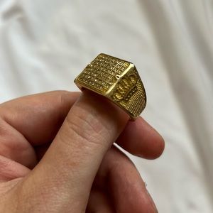 Ring Ice Micro Simulated gold